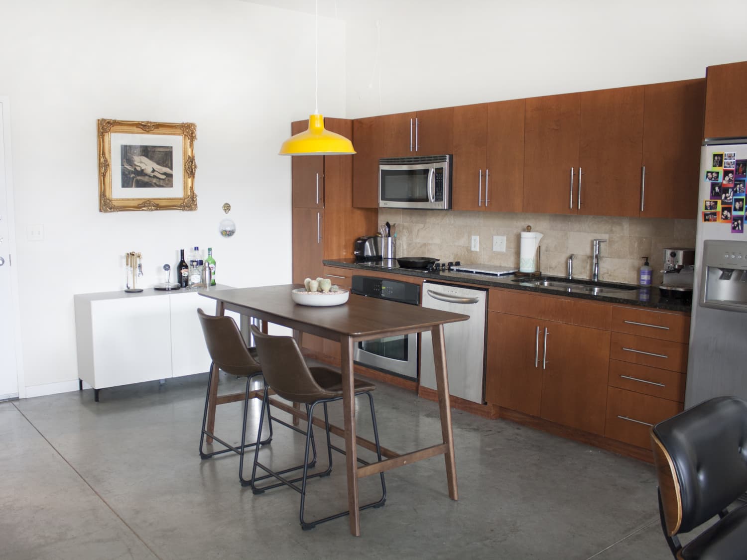 Living spaces counter shop height dining table